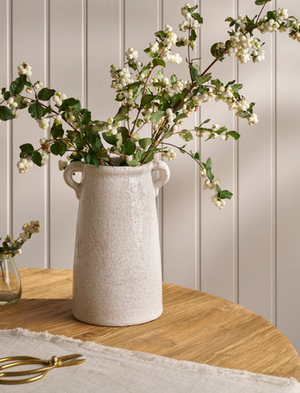 Ravello Vase - Stoneware, White, Large
