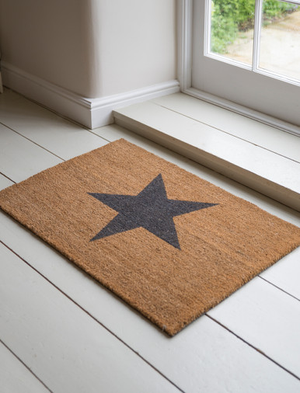 Doormat Star - Coir, Natural, Large