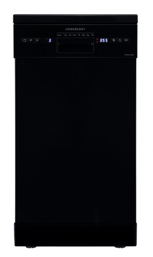 10 Place Setting Black Freestanding Dishwasher