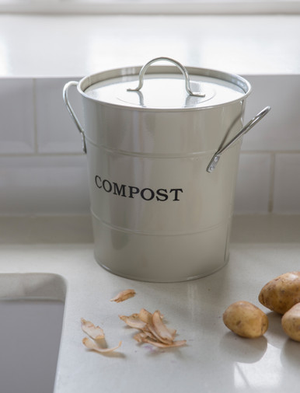 Original Compost Bucket 3.5L - Steel, Clay