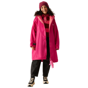 Regatta Kids Spirit Of Adventure Waterproof Changing Robe - 9 - 13 Yrs / Pink Potion