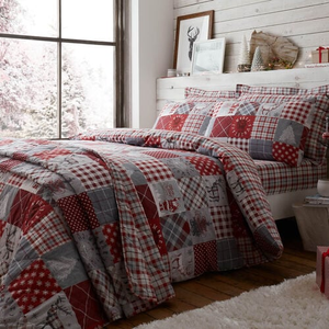 DOUBLE DUVET COVER Patchwork Christmas