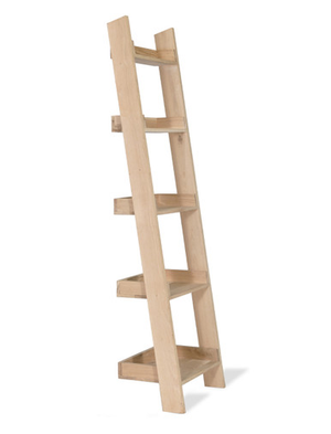 Hambledon Shelf Ladder 5 Tier - Oak Wood, Natural
