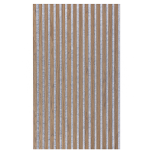 21mm Acoustic Silver Felt Wall Panel Walnut 240x60cm
