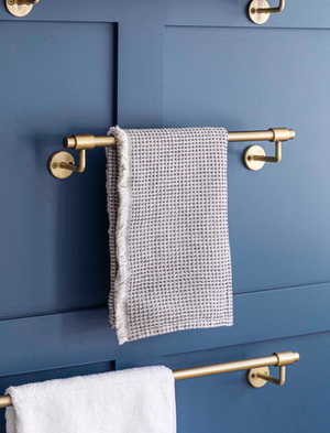 Novello Towel Rail - Iron, Antique Brass Finish, Small