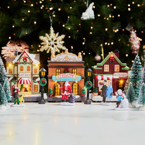 Light Up Christmas Village Set 