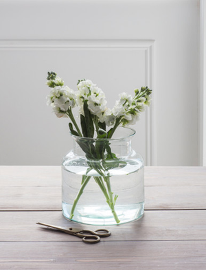 Broadwell Vase - Recycled Glass, Clear, Small