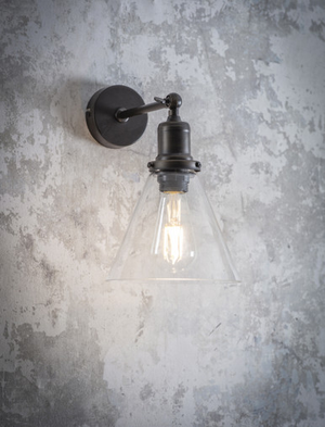 Hoxton Cone Wall Light - Steel, Antique Bronze