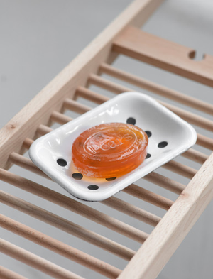 Enamel Soap Dish - White