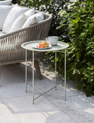 Rive Droite Side Table - Steel, Clay