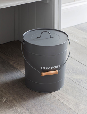 Original Compost Bucket 10L - Steel, Charcoal