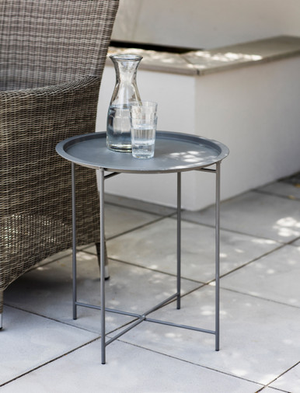 Rive Droite Side Table - Steel, Charcoal