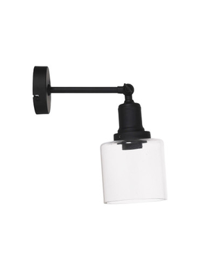 Hoxton Cylinder Wall Light - Steel, Black