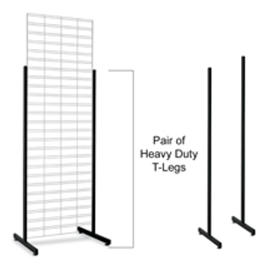 Black Heavy Duty T-legs for Grid Panels