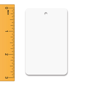 White Unstrung Tags - 1 3/4 in. W x 2 7/8 in. H