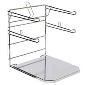 Standard Size T-Shirt Bag Stand with Tab Holder - Chrome
