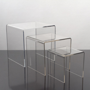 3 pc. Large Acrylic Display Risers