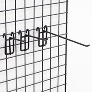 6" Grid Screen Hook - Black