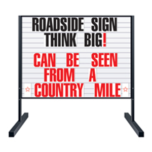 6" Black Letters (165 piece set) for Large Roadside Sign #4640