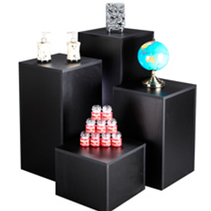 Black Laminate Pedestal Display - 36 in. High