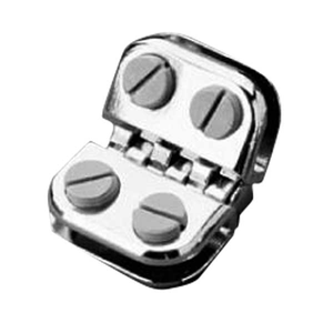 GLASS CUBE CHROME HINGE CLIP