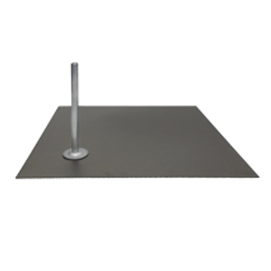 Square Metal Base for Fiberglass Mannequins