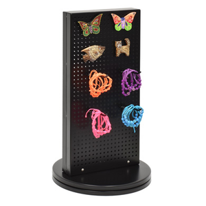 Double Sided Metal Pegboard Countertop Retail Spinner Display - Pegboard Display for Magnets