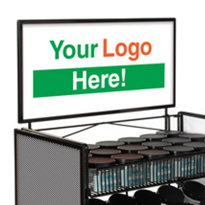 Top Sign Holder for Heavy Duty Shelving Units - 24 in w x 12 in h