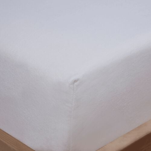 SUPER KING FITTED SHEET Brushed Cotton Twill White