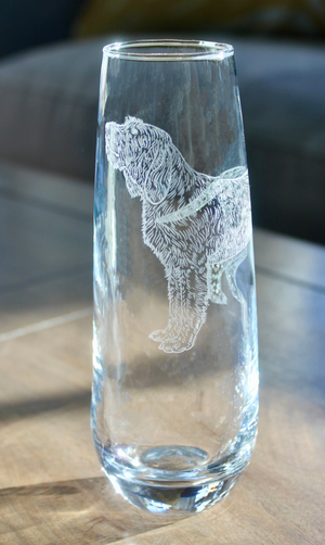 Spinone Italiano Dog - Laser Engraved Glasses