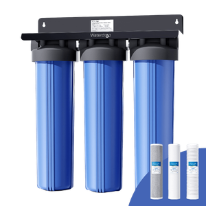 Waterdrop 3-Stage Whole House Water Filter System with Carbon Filter & Sediment Filter