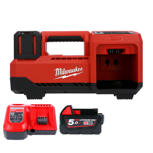 Milwaukee M18BI-0 18V Cordless Tyre Inflator With 1 x 5.0Ah Battery & Charger