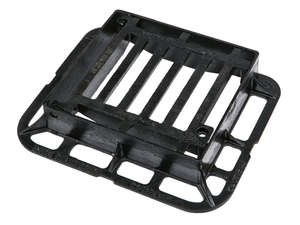 336 x 308 x 75 End Hinged Ductile Iron Gully Grating C250KN CD128KMC