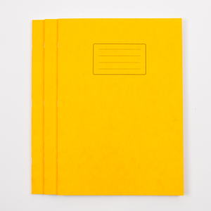 Classmates 325 x 245mm (A4+) Project Book 80 Page, 8mm Ruled With Margin, Yellow - Pack of 50