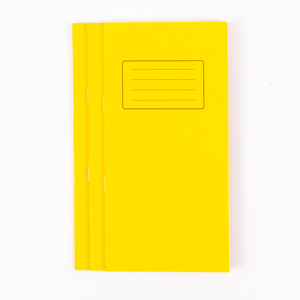 Classmates 200 x 100mm (7.8 x 3.9") Notebook 32 Page, 8mm Ruled, Yellow - Pack of 100