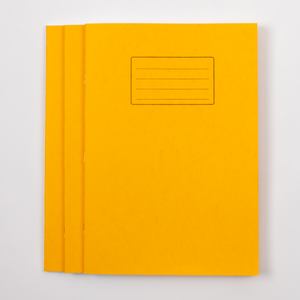 Classmates A4 Exercise Book 64 Page, 10mm Squared, Yellow - Pack of 50