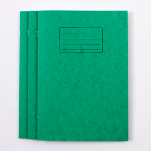 Classmates A4 Exercise Book 80 Page, 8mm Ruled/Plain Alternate, Green - Pack of 50