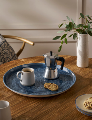Fiskardo Tray - Iron, Blue