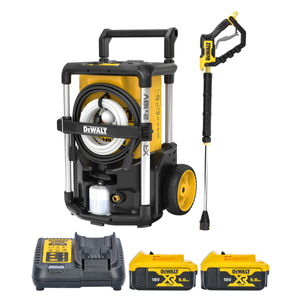 DeWalt DCMPW1600 18V / 36V XR Cordless Brushless 110 Bar Pressure Washer With 2 x 5.0Ah Batteries & Charger