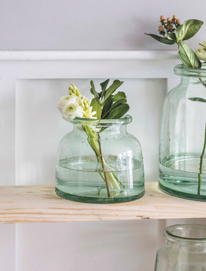 Mickleton Vase - Recycled Glass, Clear, Small