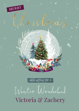 Walking In A Winter Wonderland Christmas Card