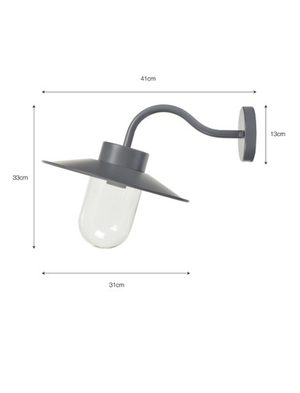 Classic Swan Neck Light - Steel, Charcoal
