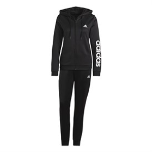 adidas Womens Essentials French Terry Logo Tracksuit Black/White