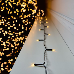 100 WARM WHITE Outdoor Led Timer Lights