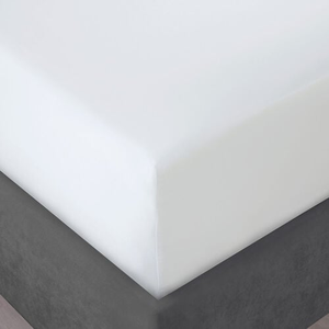 KS FITTED SHEET 500 Threadcount Cotton White