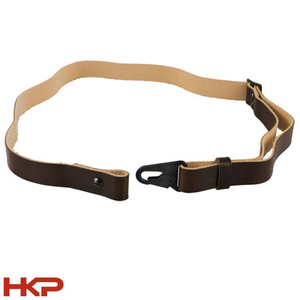 HK91, G3, PTR91 2 Point Leather Sling - Dark Brown