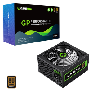 GameMax GP650 V2 650W 80 Plus Bronze Wired Power Supply - GP-650V2