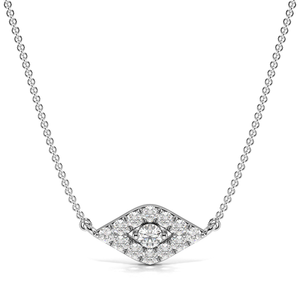 Pave Setting Round Devil Eye Diamond Designer Pendant(5.0mm - 9.0mm)