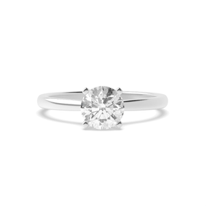 Open Setting 4 Claw solitaire Diamond Engagement Rings