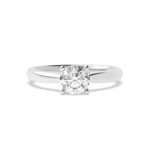 Classic 4 Claw Open Solitaire Diamond Engagement Rings